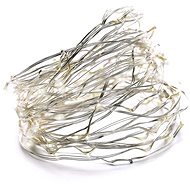 EMOS 40 LED Christmas Chain Silver Nano, 4m, IP44, Cool White, Timer - Christmas Chain