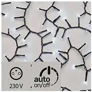 LED Christmas Chain - Cluster, Outdoor, 4m, Cold White, Timer - Christmas Chain