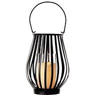 LED Decoration - Lantern Vertical Grid, 3x AAA, Flashing, Warm White - Christmas Lantern