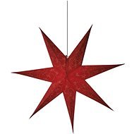 LED piros papír karácsonyi csillag, 75 cm - Világító csillag