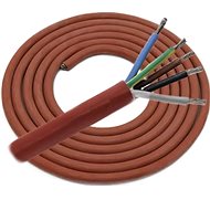 ENCO Sauna cable - silicone, for connecting sauna stoves 5 × 2.5 mm, length 4 m - Sauna Cable