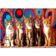 ENJOY Puzzle Five cats 1000 pieces - Jigsaw Puzzle