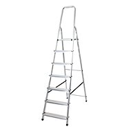 Drabest Aluminium Stepladder Single-sided 1x 7 Rungs - Stepladder