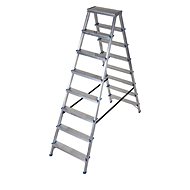 Drabest Aluminium Stepladder Double-sided 2x 8 Rungs - Stepladder