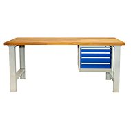 Enprag Workshop Prefabricated Workbench with Container Height: 850mm Board Width: 1500mm - Workbench