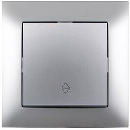 ENTAC Single-pole switch, staircase, silver - Light Switch