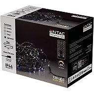 ENTAC LED Christmas chain 9 m, outdoor, warm light, 120 LEDs - Light Chain