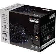 ENTAC LED Christmas chain 9 m, outdoor, cold light 120 LED - Light Chain