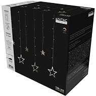 ENTAC LED Christmas Star Pendant 2 × 1 m, outdoor, warm light - Light Chain
