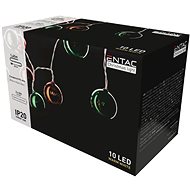 ENTAC LED Christmas chain 1,35 m, indoor, warm light, 10 LED balls - Light Chain