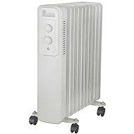 Entac Oil radiator, 3 power levels, max 2500 W, thermostat, 11 fins, on castors - Oil Radiator