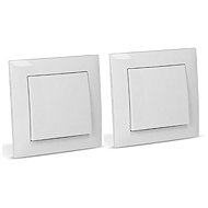 ENTAC Single pole switch, white, 2 pcs - Light Switch