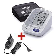 OMRON M3 with a colour hypertension indicator + a power source - Pressure Monitor