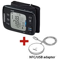 Blutdruckmeßgerät OMRON RS8 mit Internetanschluss + NFC / USB-Adapter - Manometer