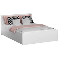 Eoshop Dřevěná postel DM1 160 × 200 cm + rošt, bílá - Postel