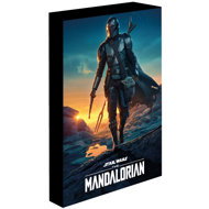 Mandalorian, 30 × 40 cm - LED illuminated painting - Painting