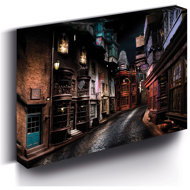 Harry Potter - Cross Street, 30 × 40 cm - LED illuminated painting - Painting