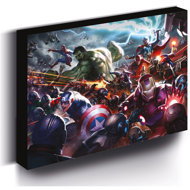 Marvel, 30 × 40 cm - LED illuminated image - Painting