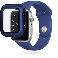 Epico Glass Case For Apple Watch 4/5/6/SE (40mm) - Blue Metallic - Protective Watch Cover