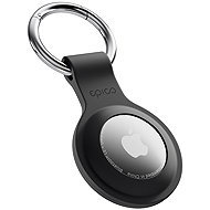 Epico Silicone Case for AirTag (1st-2nd Gen) with Full Back Cover - Black - AirTag Key Ring