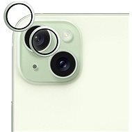 Epico hliníkové ochranné sklo na čočky fotoaparátu pro iPhone 15 / 15 Plus - zelená - Camera Glass