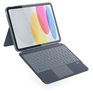 Epico iPad 10,9" (2022)/11" A16 háttérvilágítású billentyűzetes tok - szürke, DE - Tablet tok