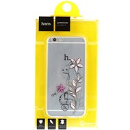 Epico Hoco Flowers for iPhone 6 and iPhone 6S transparent white / pink - Phone Cover