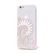 Epico Hoco Flowers for iPhone 6 and iPhone 6S transparent white / gold - Phone Cover