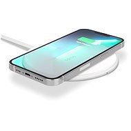 Epico Ultrathin 10W Wireless Charger with Integrated Cable - White - Wireless Charger