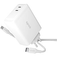 Epico 100W GaN Mains Charger with 2m USB-C Cable - White - Wall Charger