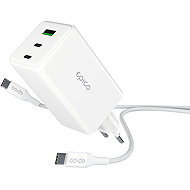 Epico UltraBoost GaN 100W Power Adapter EA100 with 1.2m USB-C to USB-C Cable - White - Wall Charger