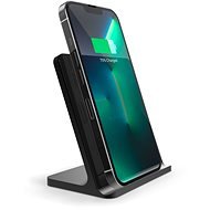 Epico Wireless Charging Stand 15W with Adapter - Black - Wireless Charger