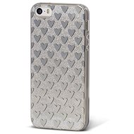Epico Silver Hearts for iPhone 5 / 5S / SE - Phone Cover