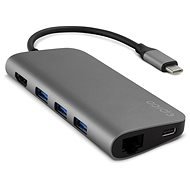 Epico USB Type-C Hub Multi-port 4K HDMI & Ethernet – space grey/black - USB hub