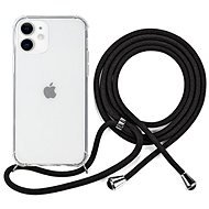 Epico Nake String Case iPhone 12 mini - weiß transparent / schwarz - Handyhülle