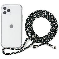 Epico Nake String Case iPhone 12 Pro Max fehér átlátszó / fekete-fehér tok - Telefon tok