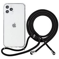 Epico Nake String Case iPhone 12/12 Pro Transparent White/Black - Phone Cover