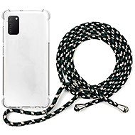 Epico Nake String Case Samsung Galaxy A41, Transparent White/Black-White - Phone Cover