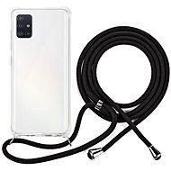 Epico Nake String Case Samsung Galaxy A51 - fehér átlátszó / fekete - Telefon tok