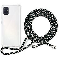 Epico Nake String Case Samsung Galaxy A51 – biela transparentná/čierno-biela - Kryt na mobil