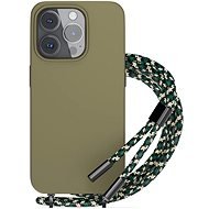 EPICO silikónový kryt so šnúrkou na iPhone 13/14 - zelený - Kryt na mobil
