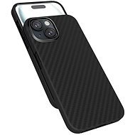 Epico Mag+ Carbon Cover für iPhone 15 Plus mit MagSafe-Unterstützung – Schwarz - Handyhülle