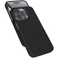 Epico Mag+ Carbon iPhone 15 Pro fekete MagSafe tok - Telefon tok