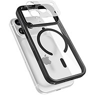 Epico Hero Pro Mag+ Case for iPhone 17 Pro Max Qi2 & MagSafe compatible - Black Transparent - Phone Cover
