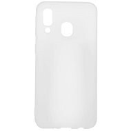 Epico Silk Matt Case na Samsung Galaxy A40 – biely transparentný - Kryt na mobil
