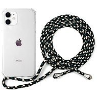 Epico Nake String Case iPhone 11 - weiß transparent / schwarz - weiß - Handyhülle