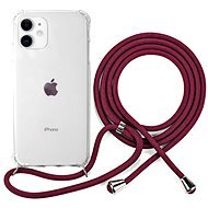 Epico Nake String Case iPhone 11 fehér átlátszó / piros tok - Telefon tok