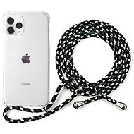 Epico Nake String Case iPhone 11 Pro fehér átlátszó / fekete-fehér tok - Telefon tok