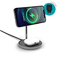 Epico 2in1 Magnetic Wireless Charger II (MagSafe compatible) - Space Gray - MagSafe Wireless Charger