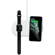 Epico drahtloses Ladegerät für Apple Watch und iPhone mit Adapter - weiß - Kabelloses Ladegerät